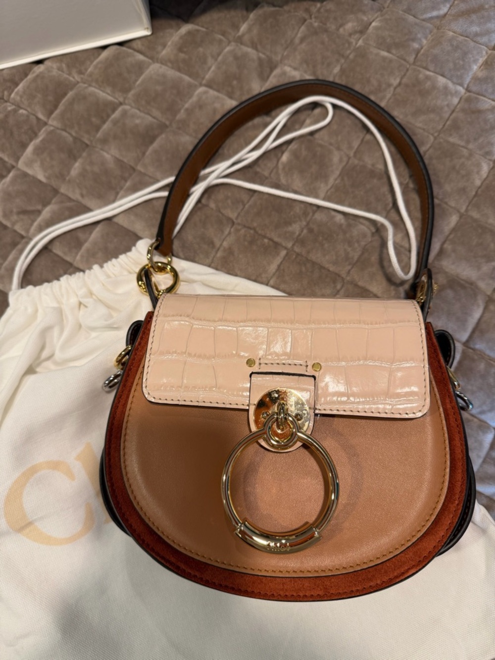 Chloe Tricolor Shoulder Bag - Picture 6 of 16